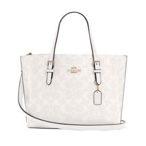 Coach Mollie Tote Large Glacier White